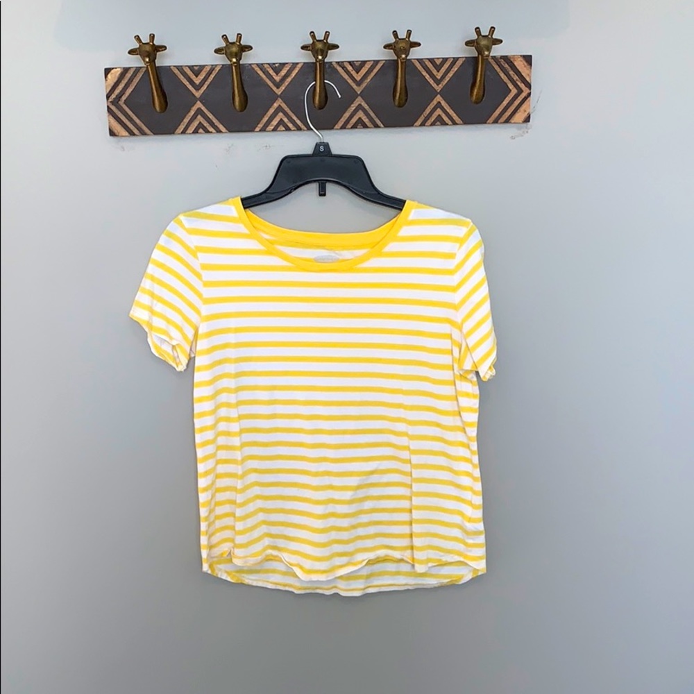 Yellow and White T shirt